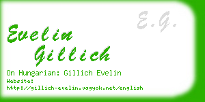 evelin gillich business card